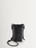 GANNI Bou crossbody bag black leather, imported from the UK