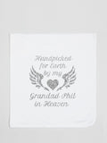 Dollymix personalised white cotton blanket, UK version