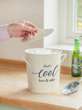 Jonnys Sister cream personalised ice bucket with scoop - British product