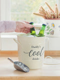 Jonnys Sister cream personalised ice bucket with scoop - British product