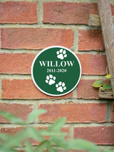 Next Jonnys Sister Personalised Round Metal Pet Memorial Garden Wall Plaque 15cm x 35cm- Buy online at McGrocer