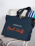 Jonnys Sister personalised canvas beach bag - British product