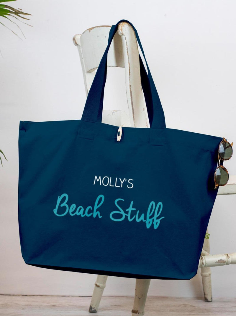 Jonnys Sister personalised canvas beach bag - British product