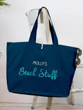 Jonnys Sister personalised canvas beach bag - British product