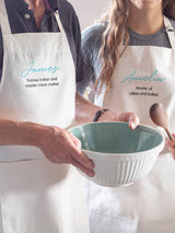 Next Personalised Couples Matching 100% Cotton Apron by Jonnys Sister- Buy online at McGrocer