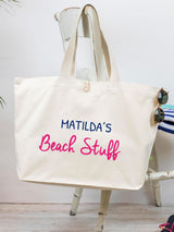 Next Jonnys Sister Personalised Canvas Beach Bag- Buy online at McGrocer