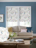 Laura Ashley Delphinium Blue Alford Meadow cotton roman blind - British product