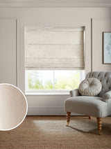 Next Laura Ashley Natural Middleton Velvet Roman Blind- Buy online at McGrocer