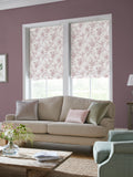 Laura Ashley roman blind Dark Blush Pink Walled Garden print - British product