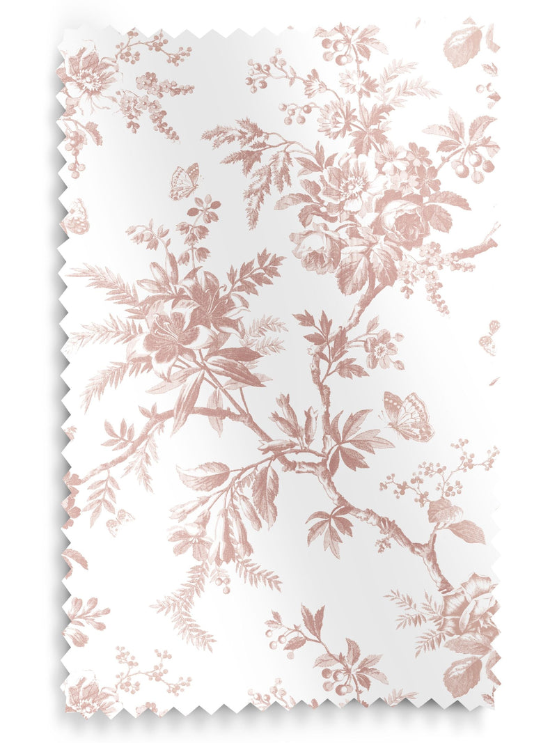 Laura Ashley roman blind Dark Blush Pink Walled Garden print - British product