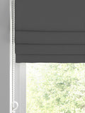 Laura Ashley pale charcoal grey velvet roman blind (British brand)