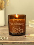 PMC personalised wedding candle jar with vanilla scent, imported from the UK