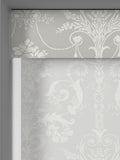 Laura Ashley grey Josette sheer roller blind, imported from the UK