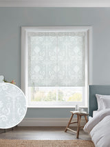 Next Laura Ashley Blue Josette Sheer Roller Blind- Buy online at McGrocer