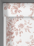 Laura Ashley dark blush pink walled garden roller blind made to measure, UK version