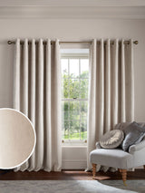 Next Laura Ashley Natural Middleton Velvet Made to Measure Curtains- Buy online at McGrocer