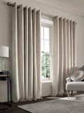 Laura Ashley natural Middleton velvet made to measure curtains (British brand)