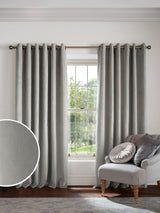 Next Laura Ashley Pale French Grey Middleton Velvet Made to Measure Curtains- Buy online at McGrocer