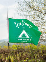 Next Jonnys Sister Green Personalised Camping Flag with Pole and Toggles 91 x 61cm- Buy online at McGrocer