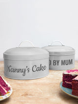 Next Jonnys Sister Personalised Grey Cake Tin- Buy online at McGrocer