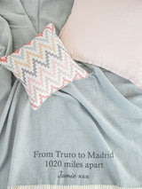 Next Jonny's Sister Personalised Wool Love Across The Miles Throw 150 x 183cm- Buy online at McGrocer