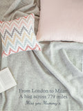 Jonny's Sister personalised pure wool throw 150x183cm (British brand)