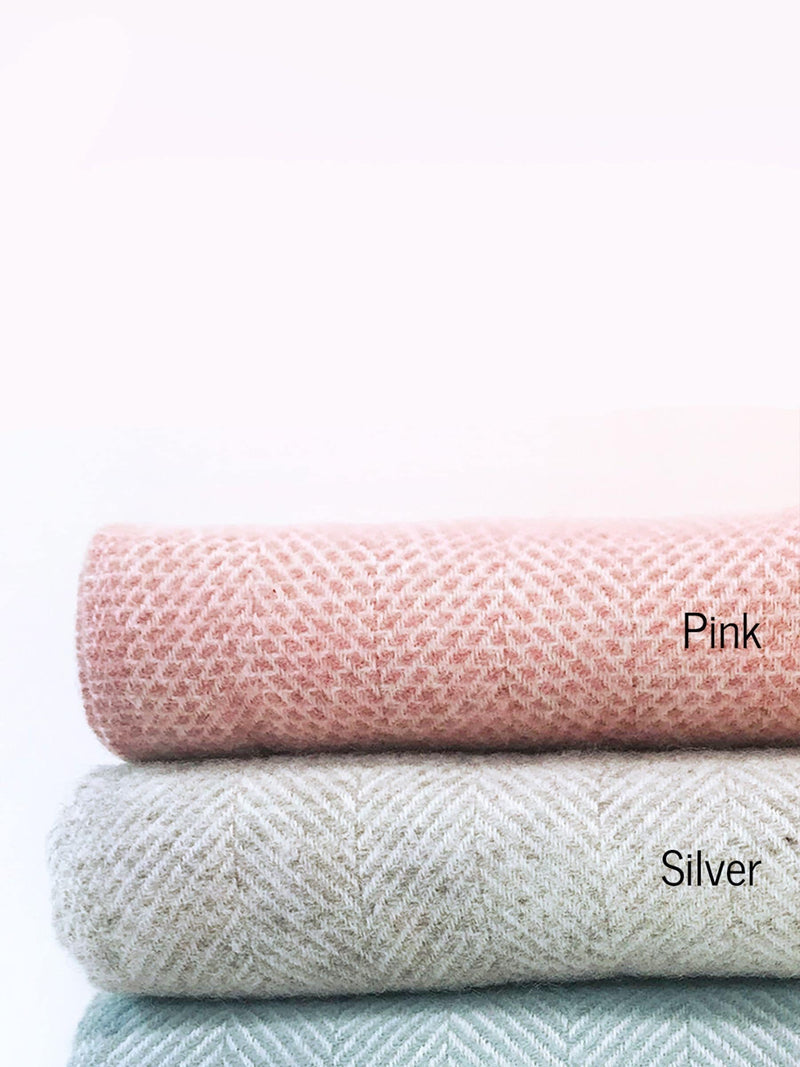 Jonny's Sister personalised pure wool throw 150x183cm (British brand)