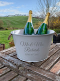 Jonny's Sister personalised wedding wine cooler, imported from the UK