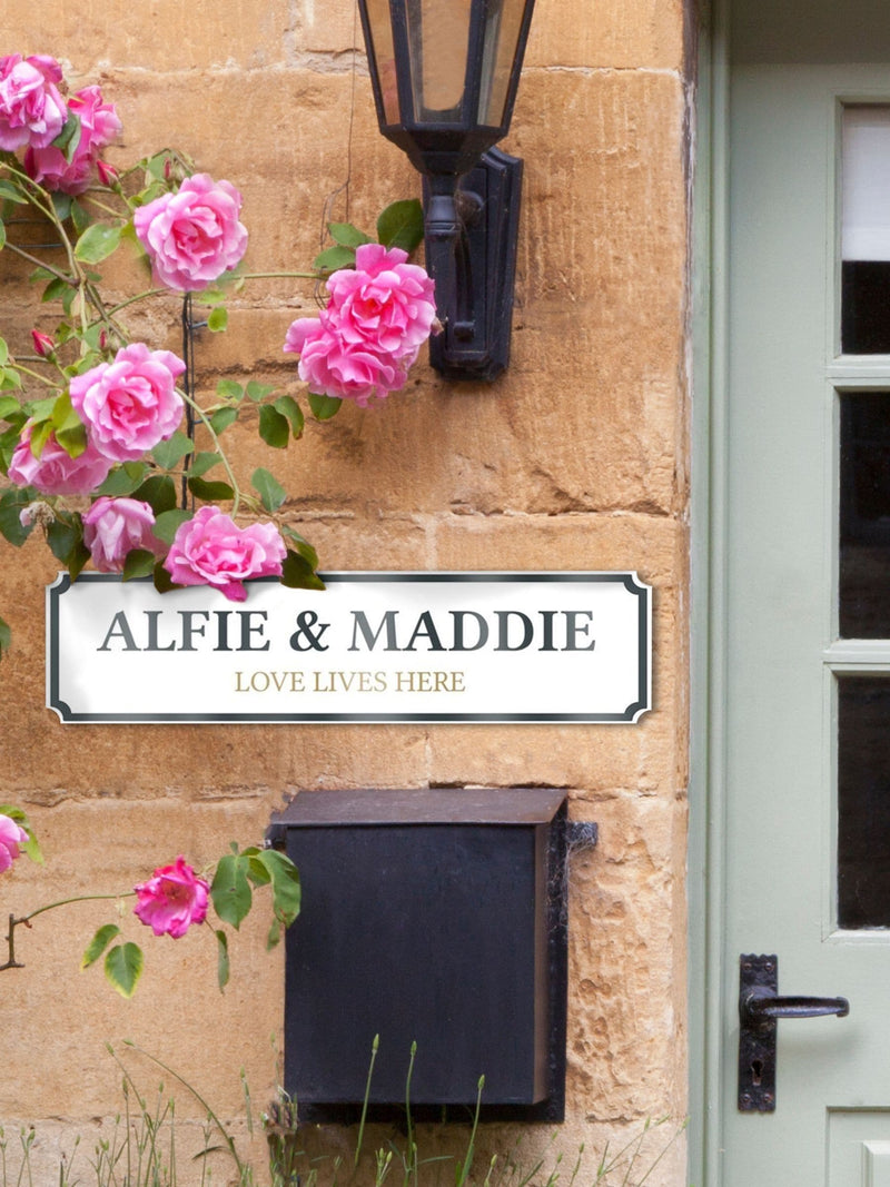 Jonnys Sister personalised street sign 48x12cm - British product