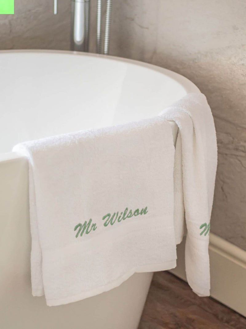 Jonnys Sister personalised his and hers towels 70x140cm - British product