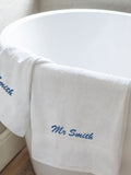 Jonnys Sister personalised his and hers towels 70x140cm - British product