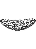 Libra Interiors black twig oval bowl 14cm, UK version