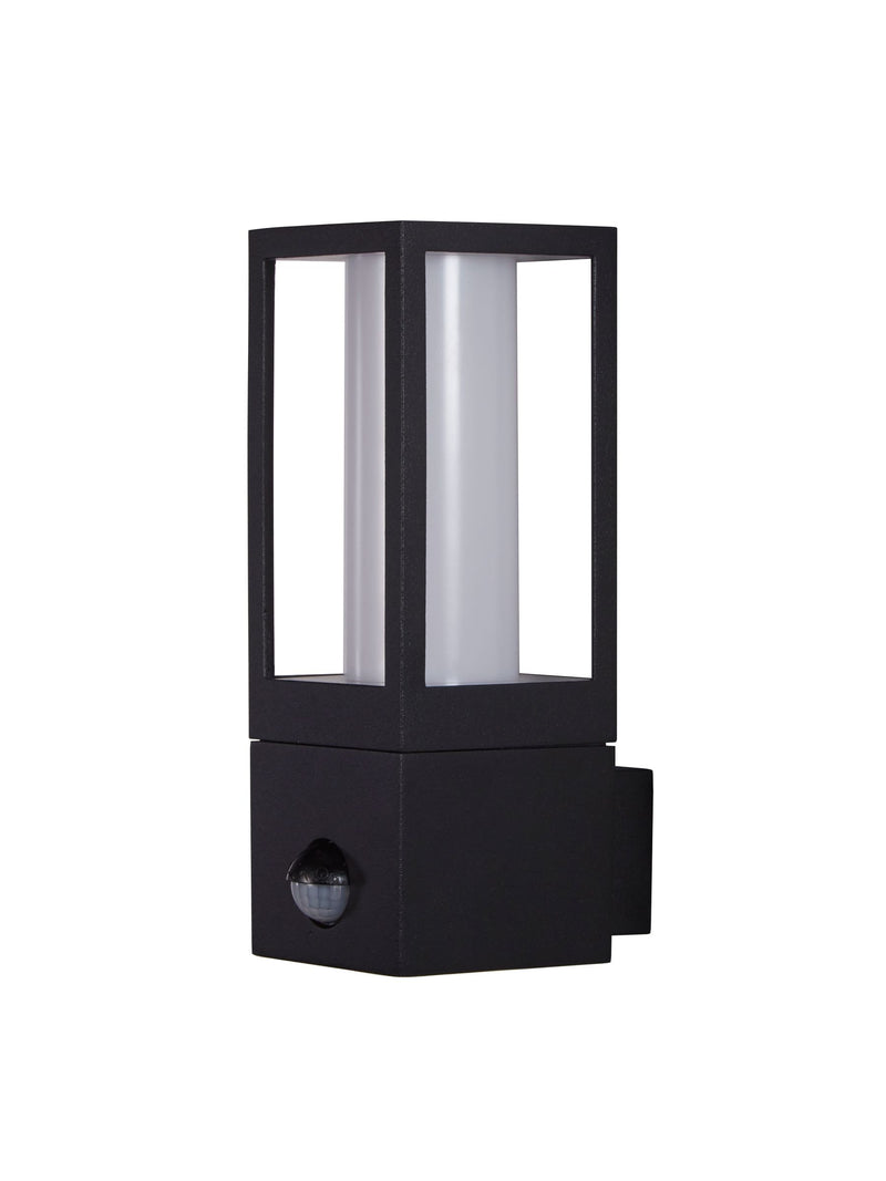 Searchlight Black Apollo outdoor wall light, UK version