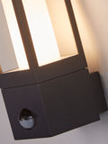 Searchlight Black Apollo outdoor wall light, UK version