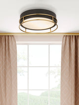 Next Searchlight Brass Arizona 2Lt Flush Ceiling Light 30cm- Buy online at McGrocer