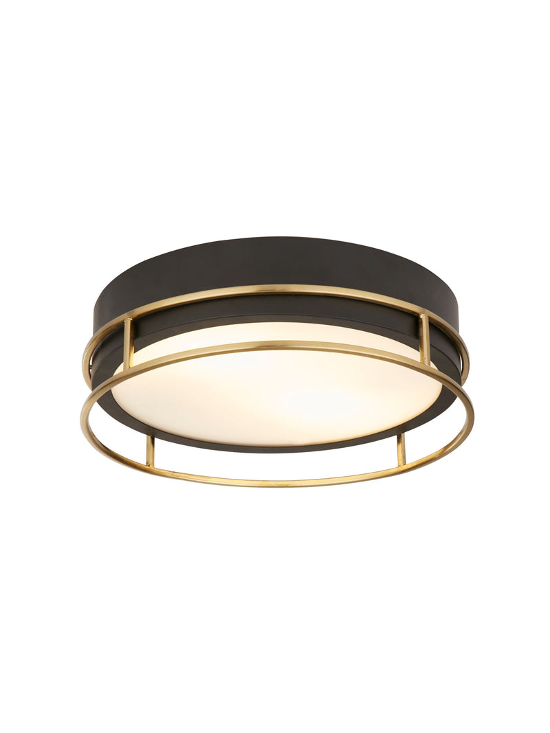 Searchlight Brass Arizona flush ceiling light 30cm (British brand)