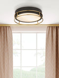 Searchlight Brass Arizona flush ceiling light 30cm (British brand)