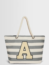 Next Alphabet Personalised Large Letter Monogrammed 100% Cotton Beach Bag 30 Litres- Buy online at McGrocer