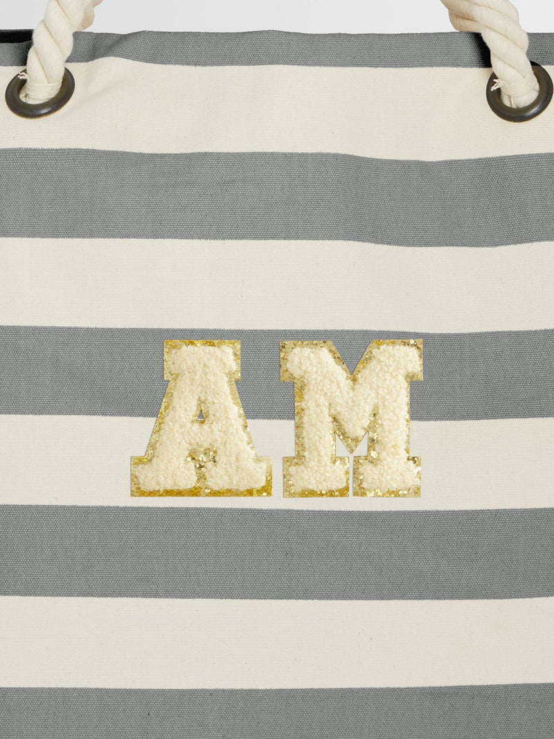 Alphabet personalisable monogrammed beach bag 26 litres, UK version