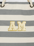 Alphabet personalisable monogrammed beach bag 26 litres, UK version
