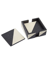 Next Fifty Five South Ezra Black/White Coaster Set of 4- Buy online at McGrocer