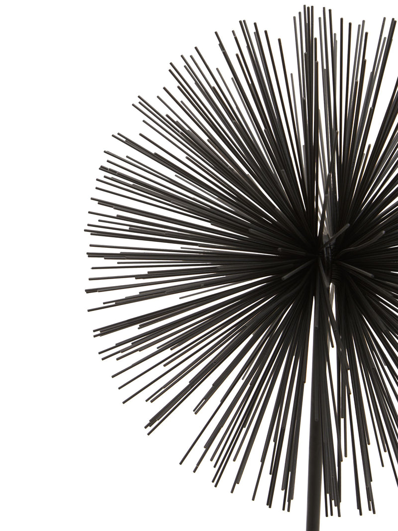 Fifty Five South black and white starburst sculpture with marble base 64cm height - British product