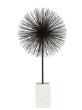 Fifty Five South black and white starburst sculpture with marble base 64cm height - British product