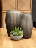 Fifty Five South Grey Hessa Glass Vase