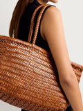 Dragon Diffusion brown leather bag large - British product
