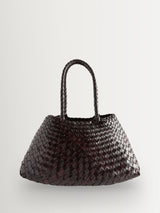 Next Dragon Diffusion Dark Brown Santa Croce Large Woven Bag- Buy online at McGrocer