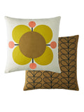 Orla Kiely cushion Yellow Atomic Flower 45cm x 45cm - British product