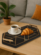 Next Fifty Five South Black Oriana Slate Tray 37x18cm- Buy online at McGrocer