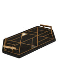 Fifty Five South Black Oriana slate tray 37x18cm - British product