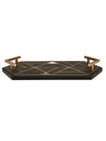 Fifty Five South Black Oriana slate tray 37x18cm - British product